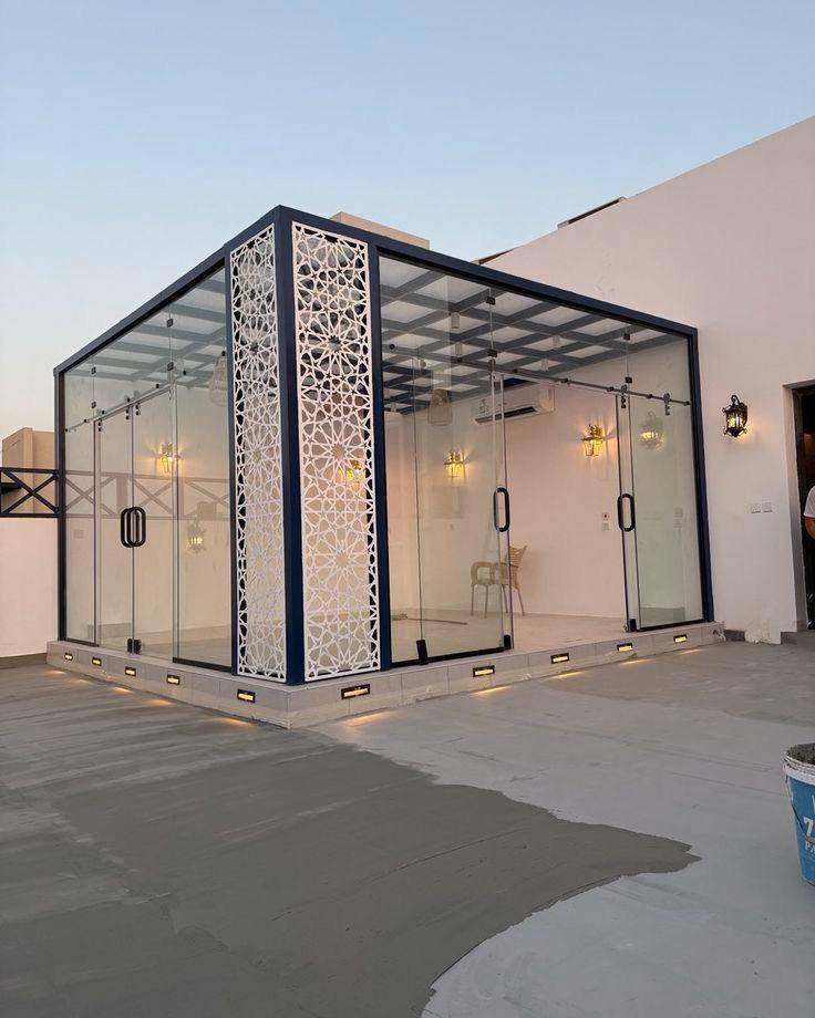 Frosted Sliding Door